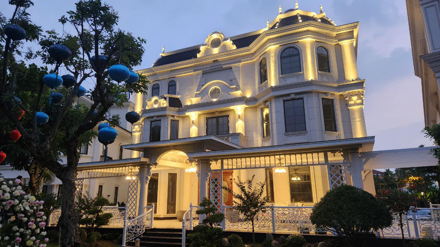 Đèn led mặt tiền tòa nhà