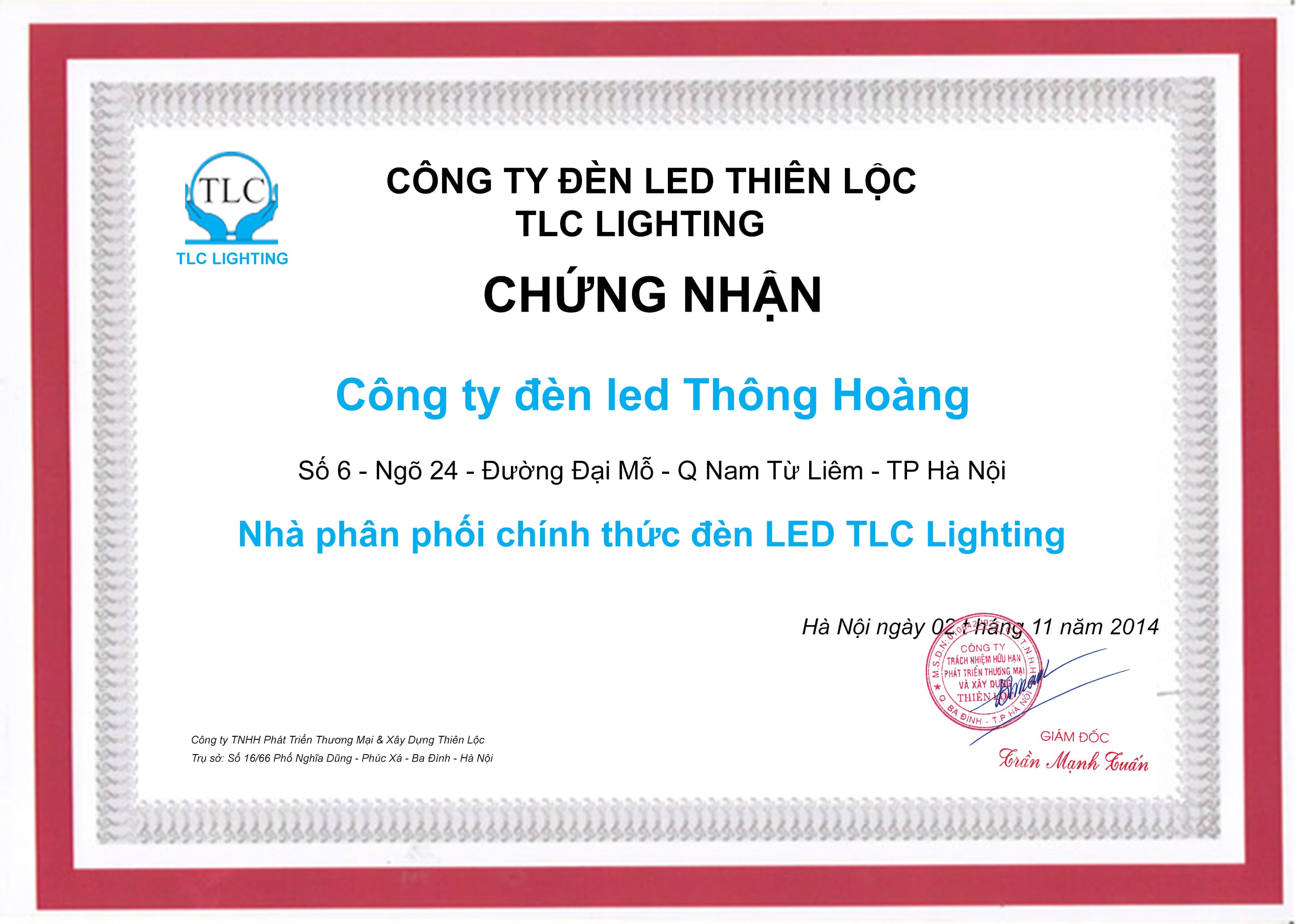 Nhà phân phối đèn led tlc lighting Nhà phân phối đèn led tlc lighting
