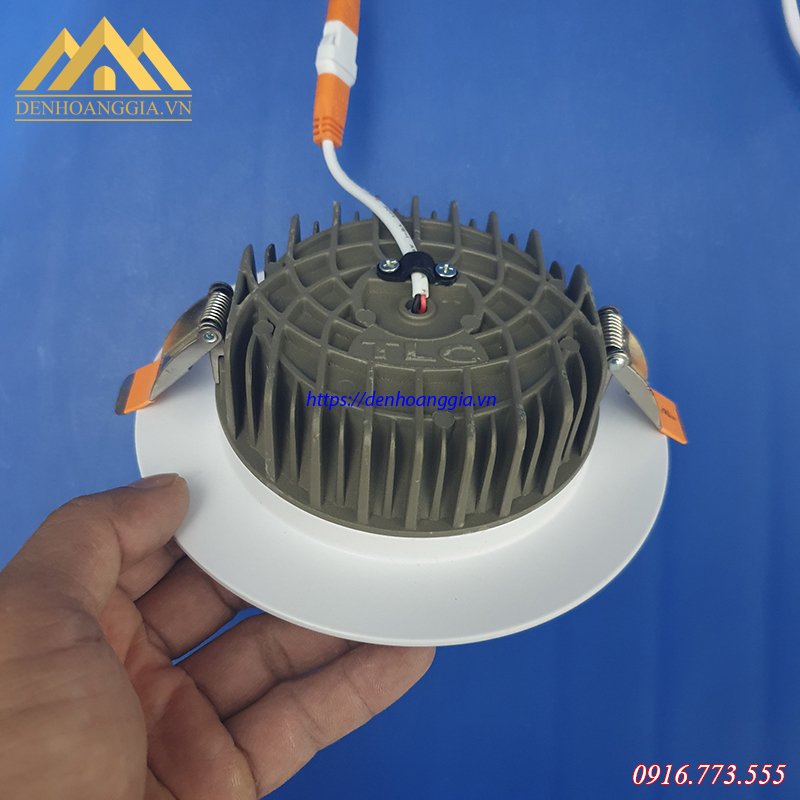 Đế tản nhiệt đèn led âm trần khối đúc