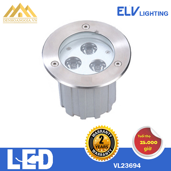 Đèn led âm nước ELV 3x3w VL23694