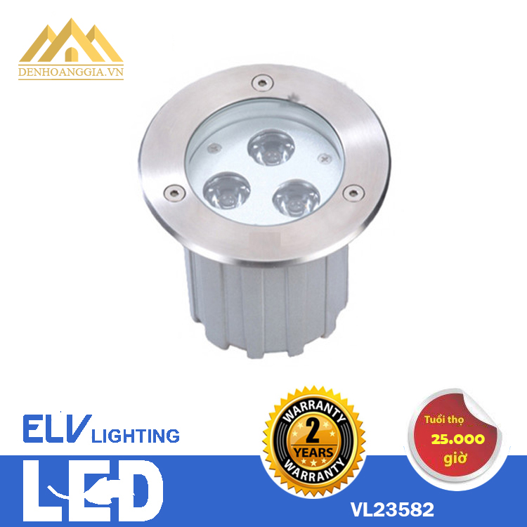 Đèn led âm sàn ELV 3x3w VL23582