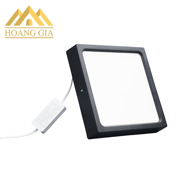 Giá đèn led ốp trần vuông vỏ đen