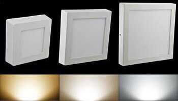 đèn led ốp trần đổi màu 3 chế độ hình vuông