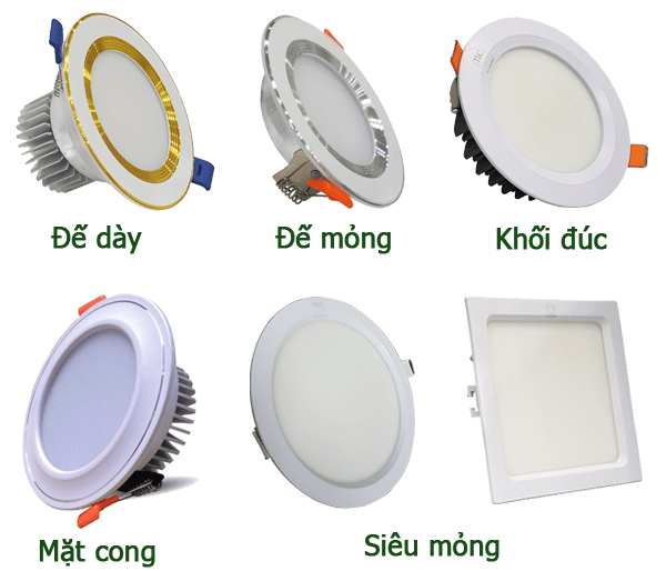 Các loại đèn downlight TLC