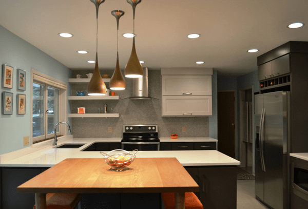 Đèn led ốp trần phòng bếp lãng mạn