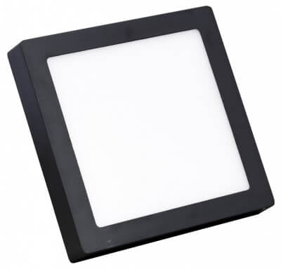 Đèn led ốp trần vuông viền đen Đèn led ốp trần vuông màu đen