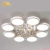 Đèn mâm Led mica 3 màu DHG-MMC22/8