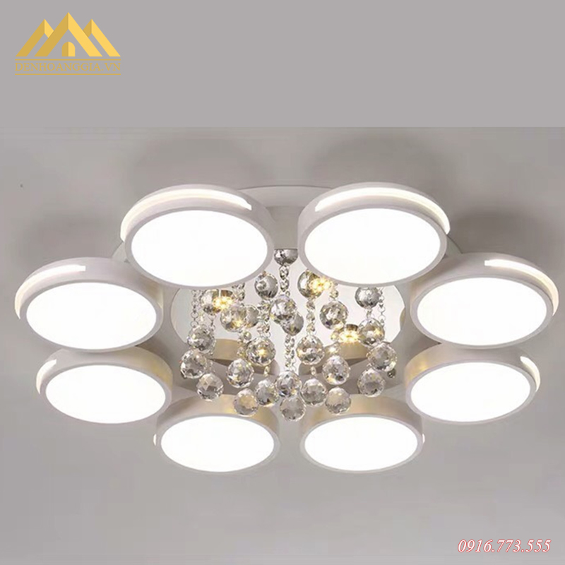 Đèn mâm Led mica 3 màu HGA-A4