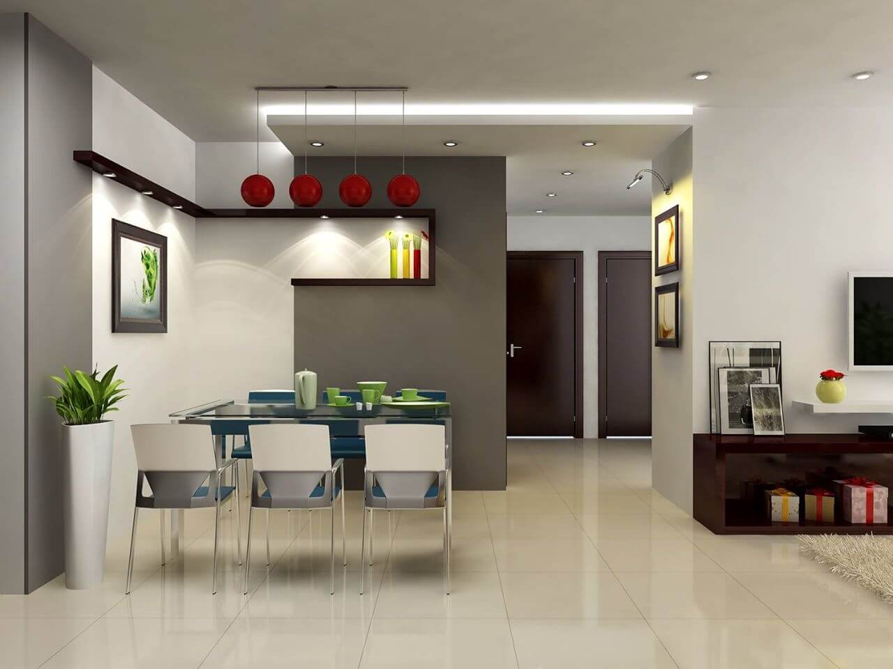 đèn ốp trần phòng bếp