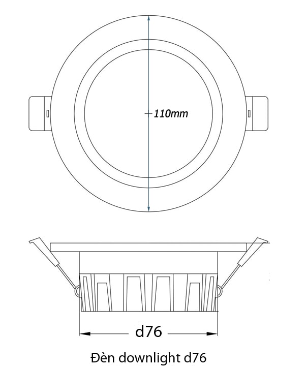 Đèn led âm trần 5w