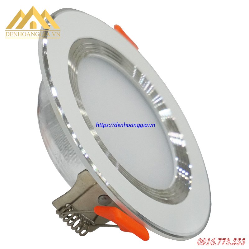 Đèn led âm trần đế mỏng viền trắng
