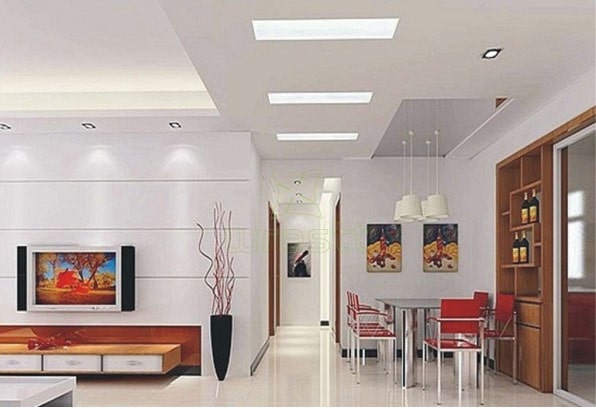 Đèn led âm trần Panel trong phòng khách Đèn led âm trần Panel trong phòng khách