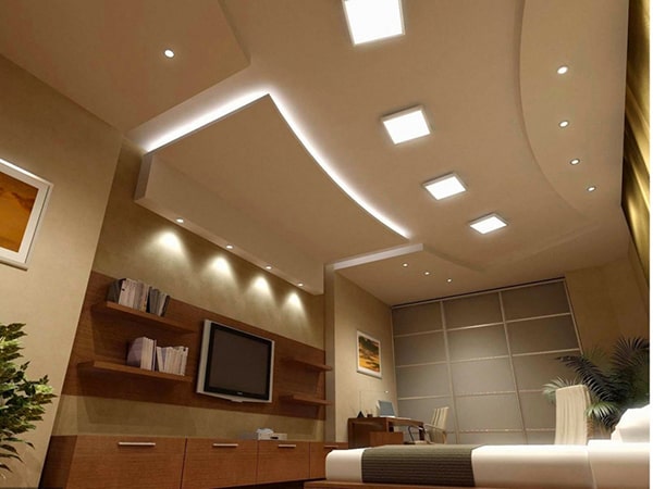 Đèn led âm trần Panel trong phòng khách 300x300 Đèn led âm trần Panel trong phòng khách 300x300