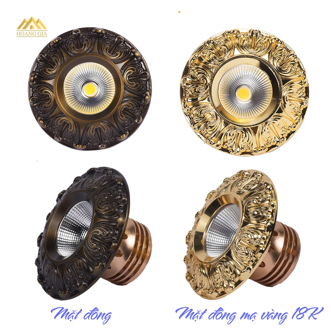 Đèn led âm trần cổ điển