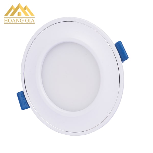 Đèn led âm trần mặt cong đế mỏng viền trắngTLC