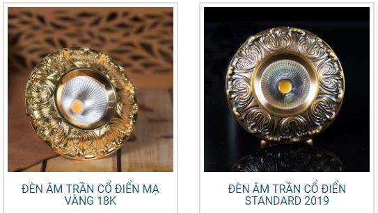 Đèn led âm trần cổ điển - đỉnh cao của sự sang trọng và đẳng cấp