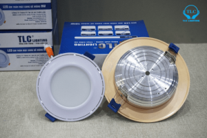 Đèn led âm trần mặt cong đế mỏng viền trắng 8w thiết kế siêu mỏng phù hợp mọi công trình dự án