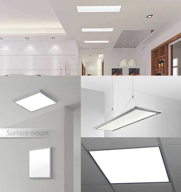 Các kiểu lắp đèn led Panel