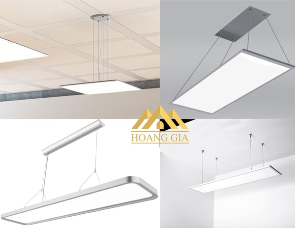 Cách lắp đèn led Panel thả trần bằng dây cáp treo