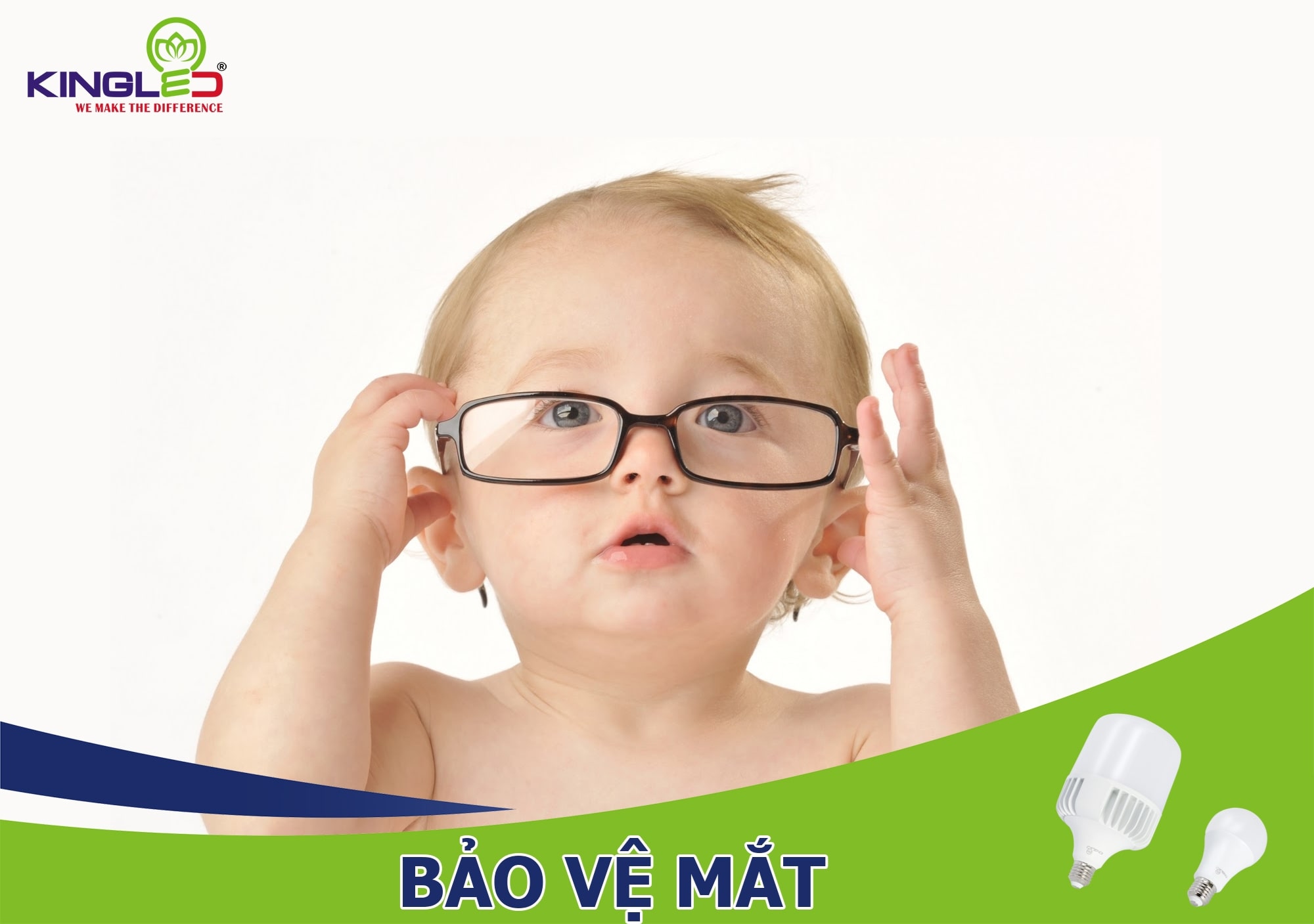 Đèn led Kingled không bị chớp nháy bảo vệ mắt