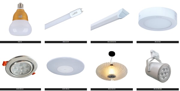 Các loại đèn led Duhal