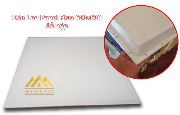 Hình ảnh đèn led âm trần thạch cao 600x600 Plus Đèn led Panel Plus thiết kế dạng đế hộp