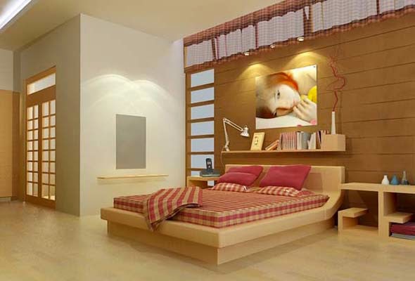 Lắp đèn led rọi tranh trong phòng ngủ với diện tích tranh nhỏ