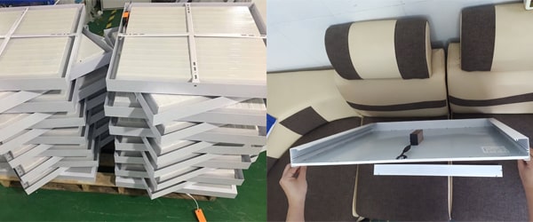 Sử dụng đèn led Panel tấm mỏng hoặc dạng hộp lắp thêm khung định hình