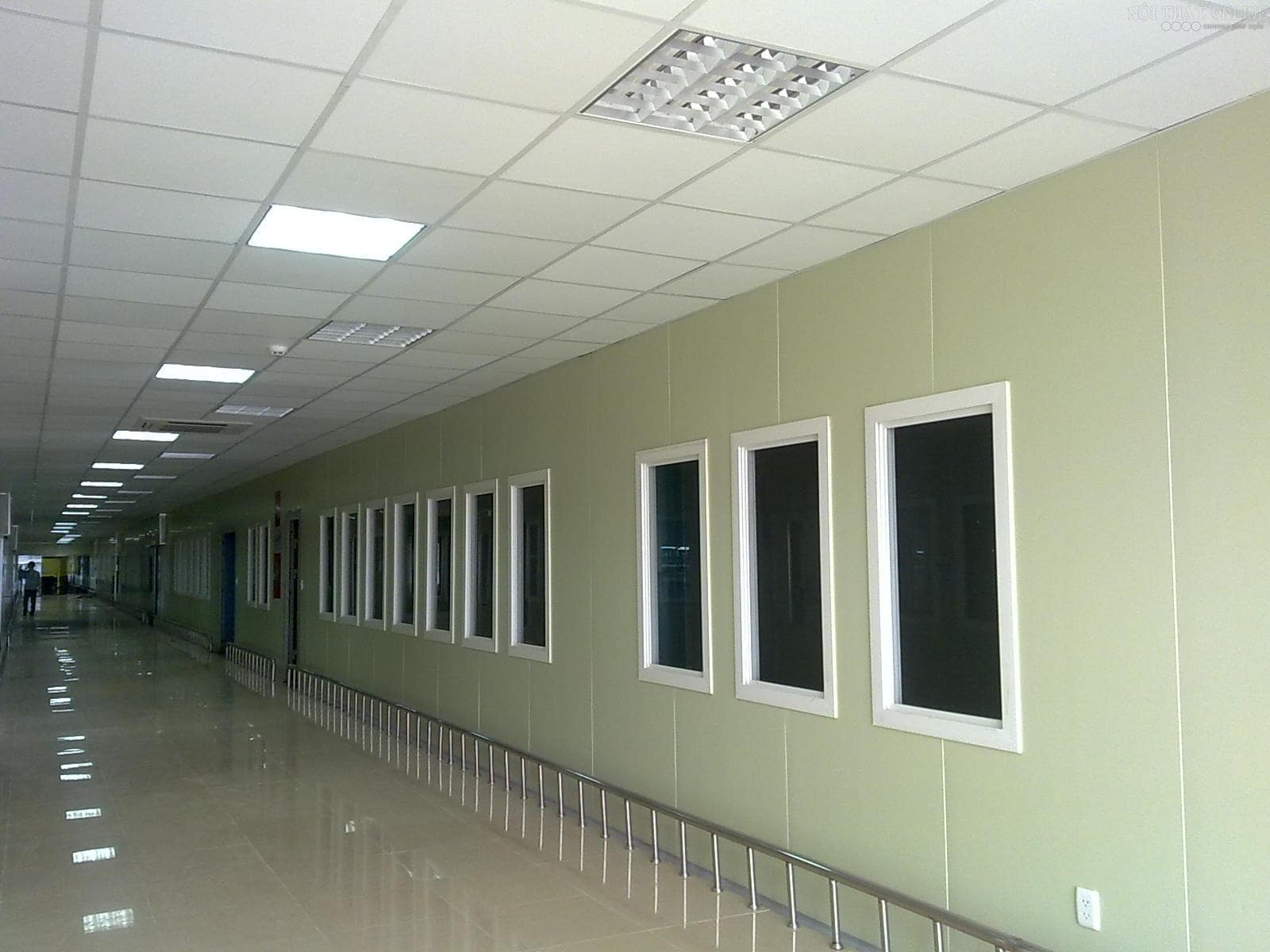 Bố trí đèn led panel 600x600 tại hành lang bệnh viện Bố trí đèn led panel 600x600 tại hành lang bệnh viện