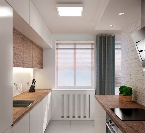 Bố trí đèn led Panel 600x600 ốp đơn tại phòng bếp
