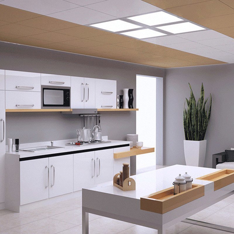Phòng bếp hiện đại với cách bố trí đèn led Panel ấn tượng Phòng bếp hiện đại với cách bố trí đèn led Panel ấn tượng