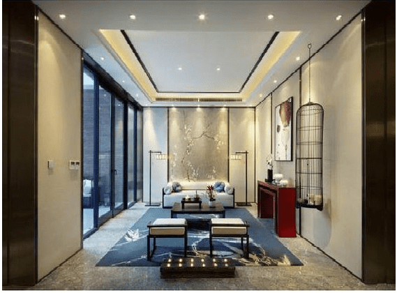 Trần thạch cao giật cấp không thể thiếu đèn hắt sáng