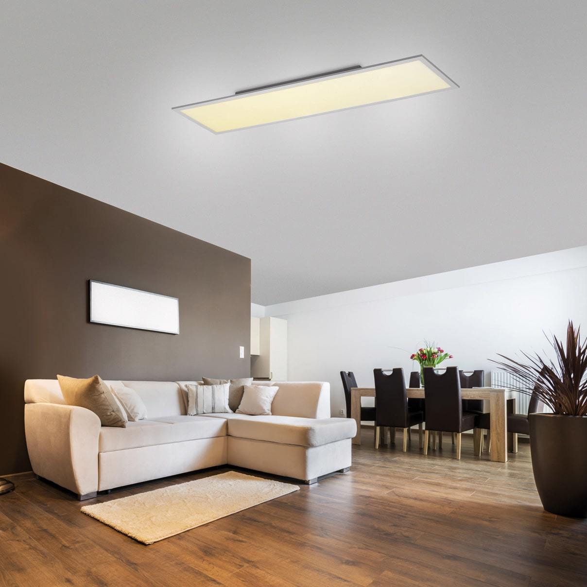 Ứng dụng đèn led Panel 300x1200 tại phòng khách Ứng dụng đèn led Panel 300x1200 tại phòng khách