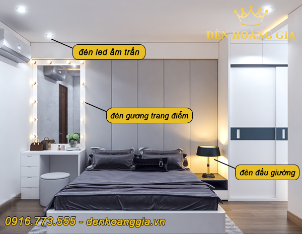 Các nguồn ánh sáng trong phòng ngủ