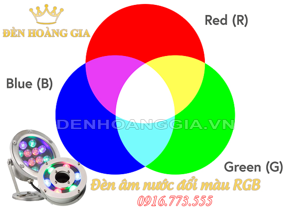 Chế độ màu RGB của đèn led âm nước