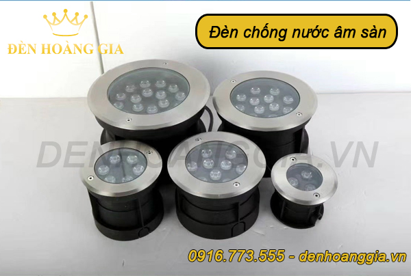 Đèn chống nước âm sàn, âm tường