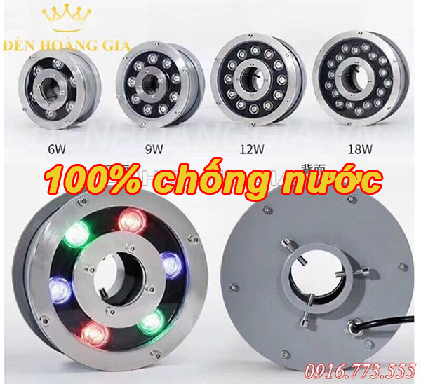 Đèn led chống nước dạng bánh xe