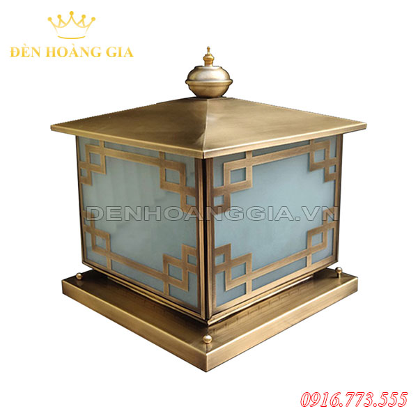 Đèn trụ cổng bằng đồng HGA-TCD01