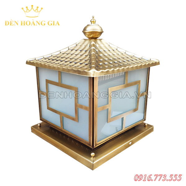 Đèn trụ cổng bằng đồng HGA-TCD03
