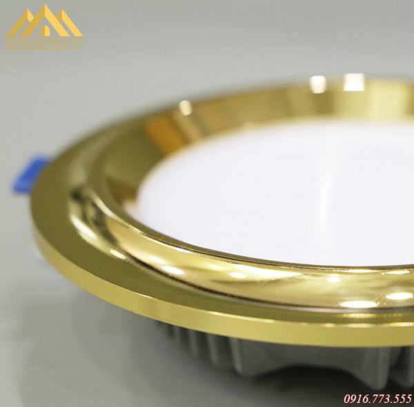 Mặt đèn led âm trần mặt cong Nano Gold Mặt đèn led âm trần mặt cong Nano Gold
