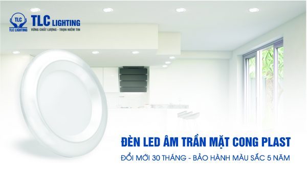 Hãng led âm trần mặt cong Nano Plast của hãng TLC Lighting cam kết bảo hành màu sắc trong vòng 5 năm và đổi mới tới 30 tháng khi gặp lỗi do nhà sản xuất