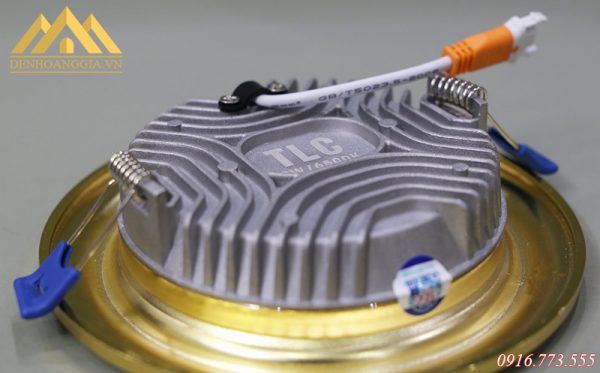 Đế tản nhiệt đèn led âm trần mặt cong Nano Gold Đế tản nhiệt đèn led âm trần mặt cong Nano Gold