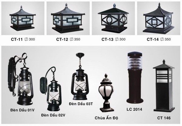 Đèn trụ cổng ngoài trời đa dạng về mẫu mã bạn dễ dàng chọn lựa để lắp đặt cho cổng nhà và sân vườn Đèn trụ cổng ngoài trời đa dạng về mẫu mã bạn dễ dàng chọn lựa để lắp đặt cho cổng nhà và sân vườn