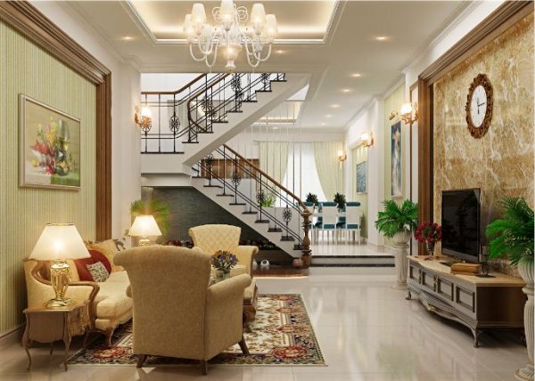 Mẫu phòng khách cổ điển số 3