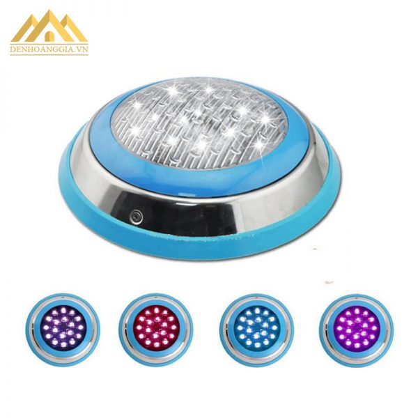 Đèn led bể bơi 15w đa dạng về màu sắc ánh sáng. Đèn có hai loại là ánh sáng đơn màu và ánh sáng đổi màu