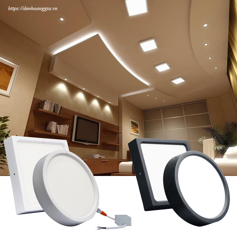 Đèn led ốp trần phổ thông