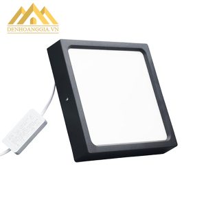 Đèn led ốp trần vuông vỏ đen