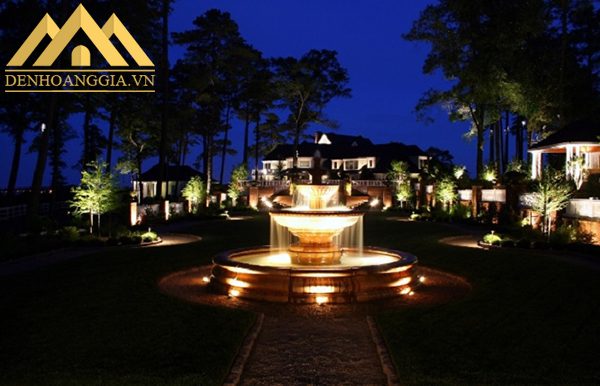 Đèn led âm nước Spotlight 9w dạng đế đa dạng về màu sắc ánh sáng