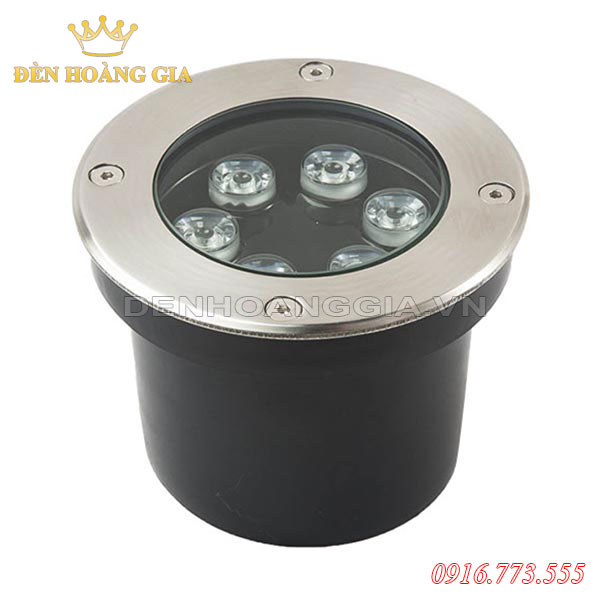 Đèn led âm đất 6w tròn