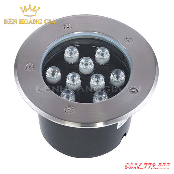 Đèn led âm đất 9w tròn